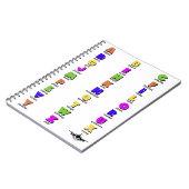 NATO Phonetisch Alphabet, farbenfroh Notizblock (Linke Seite)