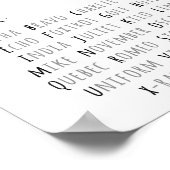 NATO Phonetisches Alphabet, Kunst der Luftfahrt Poster (Ecke)