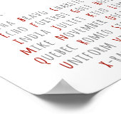 NATO Phonetisches Alphabet, Kunst der Luftfahrt Poster (Ecke)