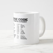 NATO Phonetisches Alphabet, Morse Code, Aviation Jumbo-Tasse (Vorderseite Rechts)