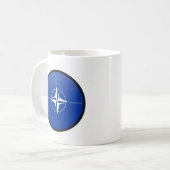 NATO-Qualität Flaggen-Kreis Kaffeetasse (Vorderseite Links)