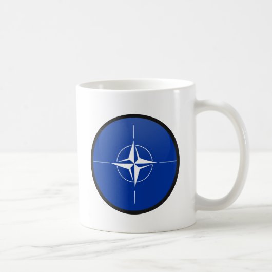 NATO-Qualität Flaggen-Kreis Kaffeetasse (Rechts)