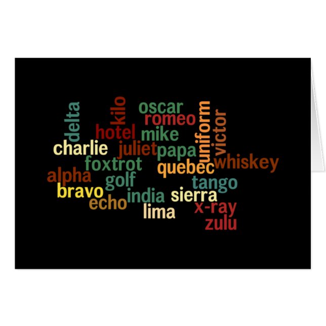 NATOlautalphabet (dunkler Hintergrund) (Vorderseite (Horizontal))