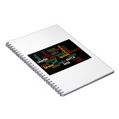 NATOlautalphabet (dunkler Hintergrund) Notizblock (Rechte Seite)