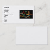 NATOlautalphabet (dunkler Hintergrund) Visitenkarte (Vorne/Hinten)