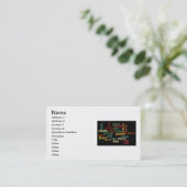 NATOlautalphabet (dunkler Hintergrund) Visitenkarte (Stehend Vorderseite)