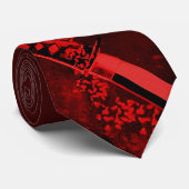 Natori-ryu Hochrot Katana Krawatte (Gerollt)