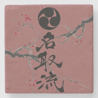 Natori-ryu Marmor-Getränk-Untersetzer mit Steinuntersetzer