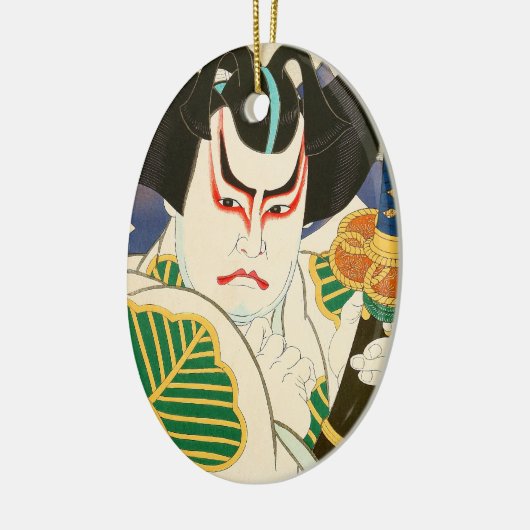 Natori Shunsen Bando Hikosaburo sechsunddreißig Keramik Ornament (Links)