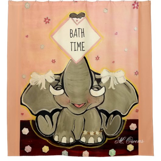 Natosha, der Elefantensprecher Duschvorhang (Vorderseite)