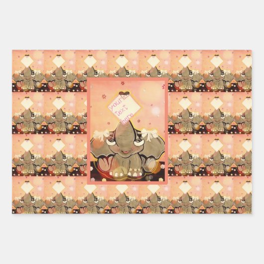 Natosha, der Elefantensprecher Geschenkpapier Set (Vorderseite)