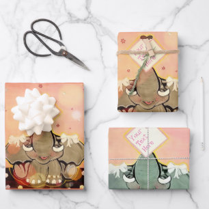 Natosha, der Elefantensprecher Geschenkpapier Set