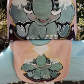 Natosha, die Baby Elephant Speller Pink Tote Tasch Tasche