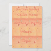 Natosha, Die Elefanten-Party Einladungen (Rückseite)