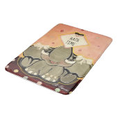 Natosha, die Elefanten-Speller-Badematte Badematte (Schrägansicht)