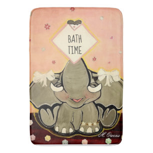 Natosha, die Elefanten-Speller-Badematte Badematte