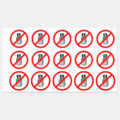 Natriumarme oder keine Salzaufkleber Etiketten (Blatt)