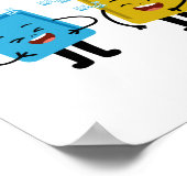 Natriumchemie | Geschenk des Chemist Laboratoriums Poster (Ecke)