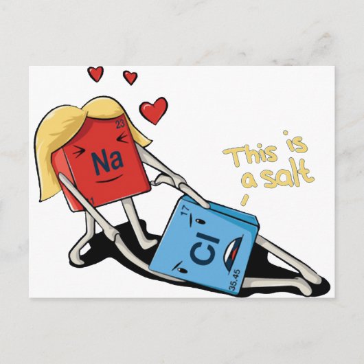 Natriumchlorid Postkarte (Vorderseite)