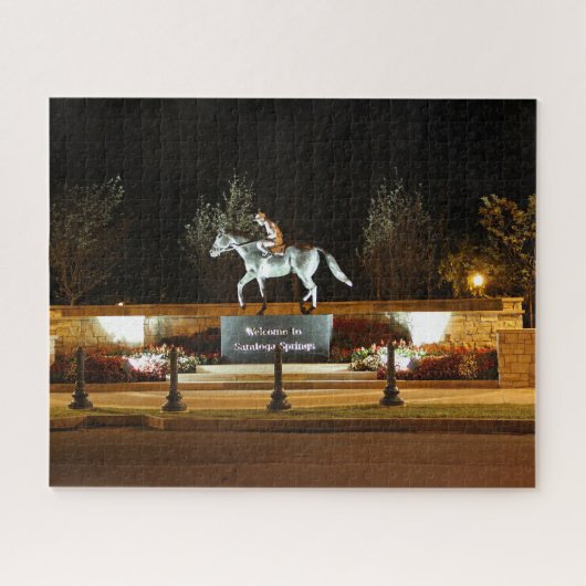 Natrive Dancer Horse Statue Saratoga Jigsaw Puzzle (Horizontal)