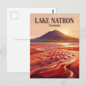 Natronsee Tansania Postkarte (Vorne/Hinten)