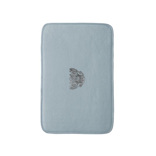 Nattier-blue Angel – Coat of arms – Emblem Badematte (Vorderseite Vertikal)