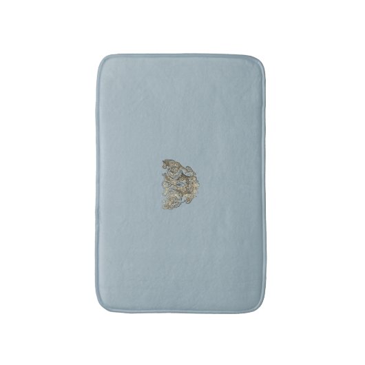 Nattier-blue Angel – Coat of arms – Emblem Badematte (Vorderseite Vertikal)