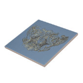 Nattier-blue Angels – Coat of arms – Emblem Fliese (Seite)