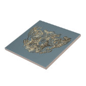 Nattier-blue Angels – Coat of arms – Emblem Fliese (Seite)