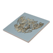 Nattier-blue Angels – Coat of arms – Emblem Fliese (Seite)