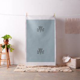 Nattier-blue Marie Antoinette initial upholstery Stoff