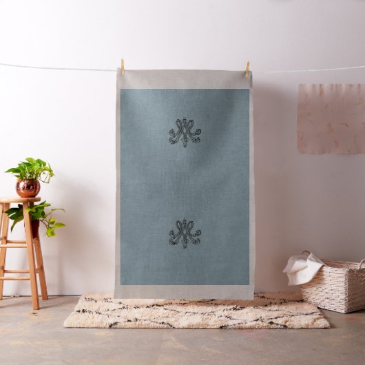 Nattier-blue Marie Antoinette initial upholstery Stoff (Beispiel)