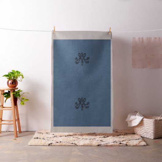 Nattier-blue Marie Antoinette initial upholstery Stoff (Beispiel)