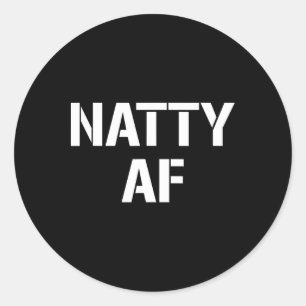 Natty Af Natural Bodybuilding spendet Männer Fraue Runder Aufkleber
