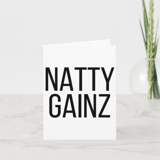 Natty Gainz Steroid Free Gym und Bodybuilding Karte (Vorderseite)