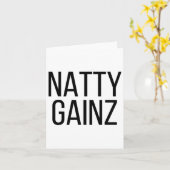 Natty Gainz Steroid Free Gym und Bodybuilding Karte (Gelbe Blume)