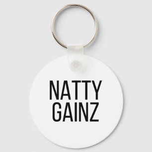 Natty Gainz Steroidfreies Fitnessstudio und Bodybu Schlüsselanhänger