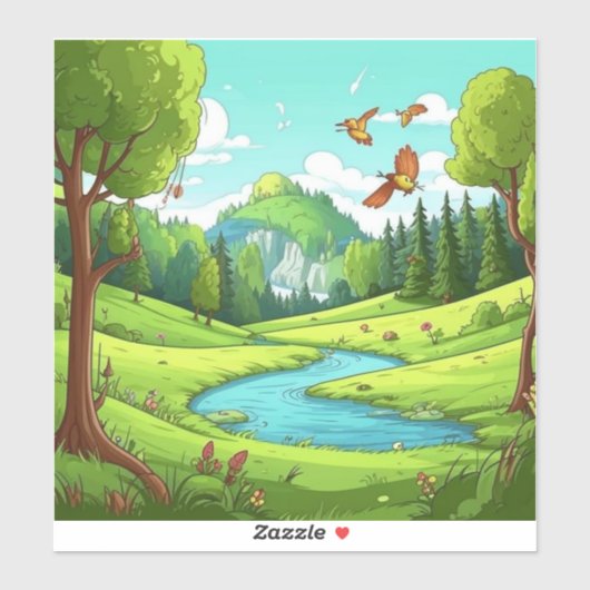 Natur 15. aufkleber (Blatt)