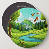 Natur 15. button (Vorne & Hinten)