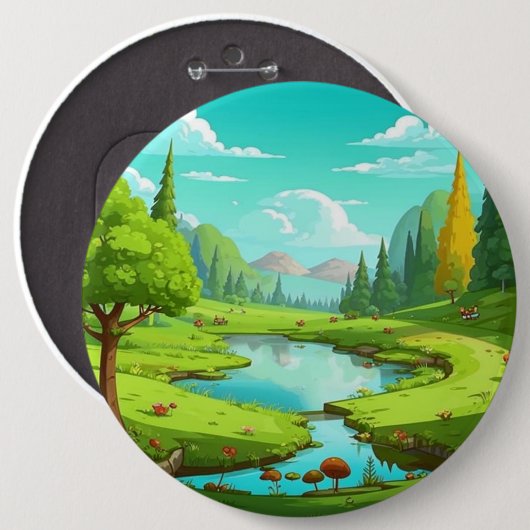 Natur 18. button (Vorne & Hinten)