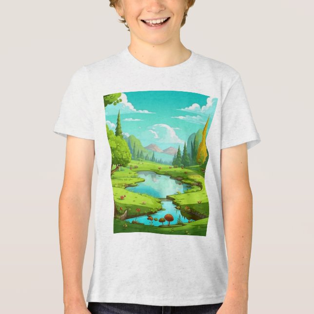 Natur 18. Tri-Blend shirt (Vorderseite)