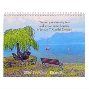 Natur /2026 15-Monats-Kalender Kalender