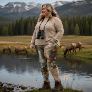 Natur-Abenteuer-Wildnis-Explorer-Berg Leggings