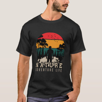   Natur-Abenteuerliebhaber Sonnenuntergang  T-Shirt