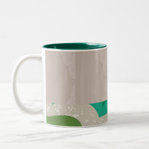 Natur abstrakt zweifarbige tasse