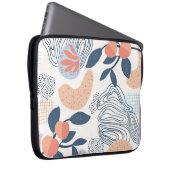 Natur Abstrakte Formen Nahtloses Muster Laptopschutzhülle (Vorne Rechts)