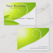 Natur-abstrakte Geschäfts-Karte Visitenkarte (Vorne/Hinten)