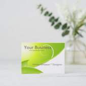 Natur-abstrakte Geschäfts-Karte Visitenkarte (Stehend Vorderseite)