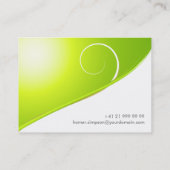 Natur-abstrakte Geschäfts-Karte Visitenkarte (Rückseite)