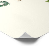 Natur Alphabet Kinder Erziehung Botanisches ABC Poster (Ecke)